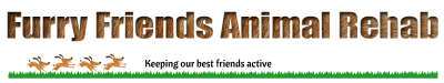 Furry Friends Animal Rehab logo - white